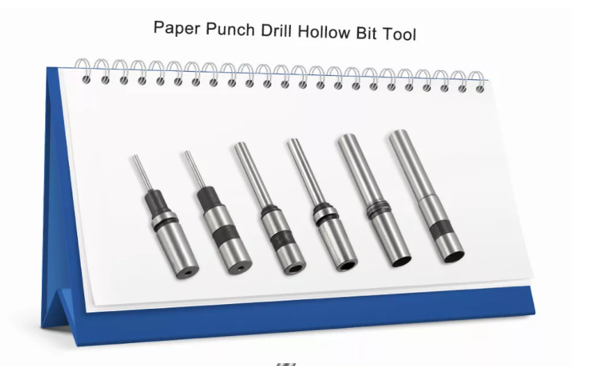 Hollow Paper Hole Drill Bit 9mm Diameter For Punching Machine OEM